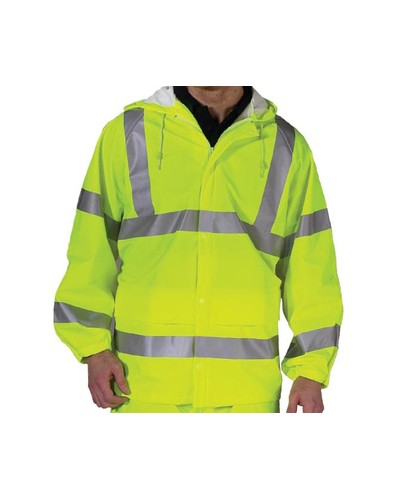 Redback Hi-Vis Dri-Flex Waterproof Unlined Jacket Yellow